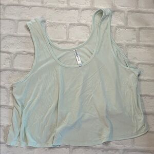 Fabletics Mint Green Athletic Flowy Tank Top- Large